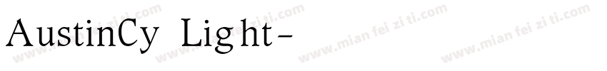 AustinCy Light字体转换